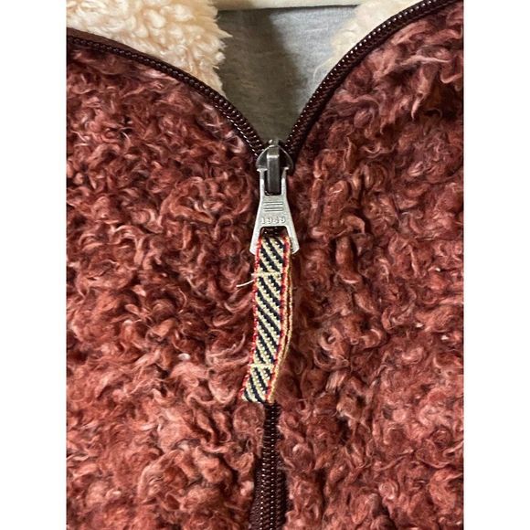 Weatherproof Vintage Women's Frosty Tipped Sherpa Pullover Wine Size XL Soft - Picture 4 of 10